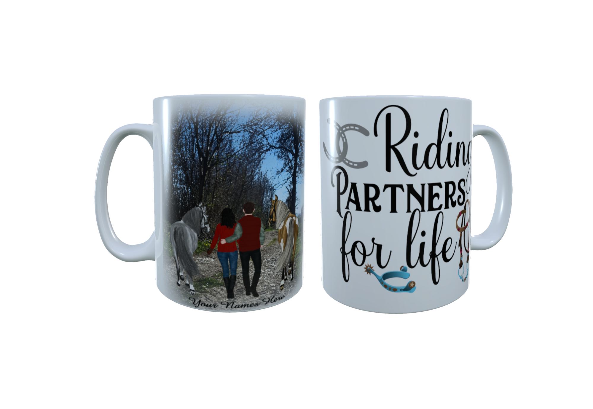 Horse Riding Custom Horse Mug, Personalised Mug, Design Your Own